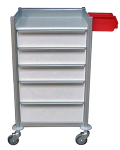 Anaesthetic Trolley AT-6358-3M-2L-front-view