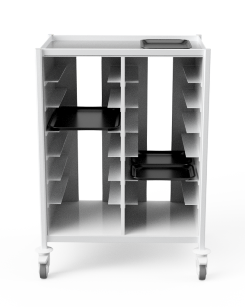 Tasman Food Trolley with 14 tray holders