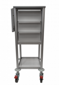 Compact Multi Purpose Medical Trolley with following flap